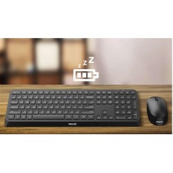 Philips SPT6307B-38 Kablosuz Klavye Mouse Seti Siyah 3000 Series 2.4Ghz Silent Desing