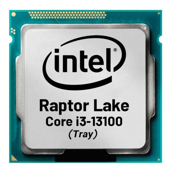 Intel Raptor Lake I3 13100 TRAY 3.40GHZ ~ 4.50GHZ 12MB 1700P Kutusuz İşlemci