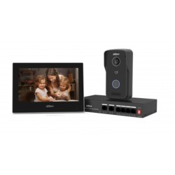 Dahua DHI-KTP03 IP Intercom Kit- Kutu İçeriği  (Dış Ünite + 7" TFT İç Ekran +Switch)