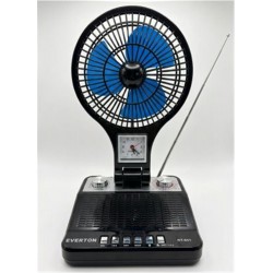 EVERTON RT-951  Bluetooth Fm-Usb-Tf-Aux Şarjlı, Fanlı  Nostaljik Radyo