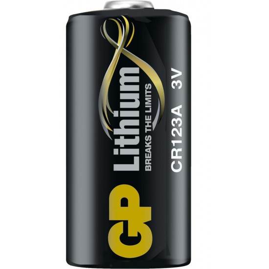 GP CR123A 3V Lityum Tekli Paket Pil (GPCR123A-U1) Fotoğraf Makinesi Pili