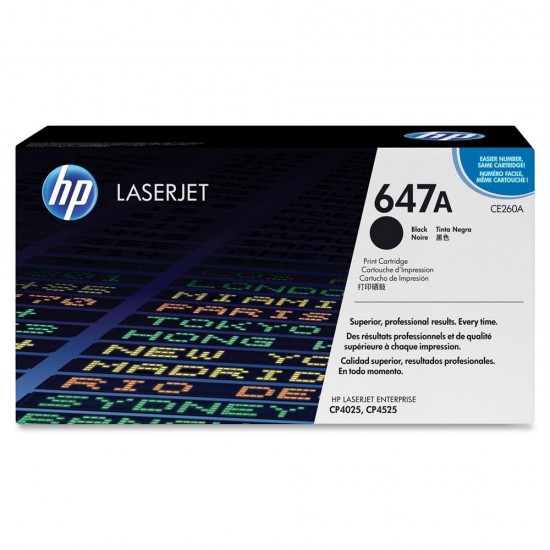 HP 647A Black Siyah 8.500 Sayfa Toner CE260A HP 647A Black Siyah 8.500 Sayfa Toner CE260A