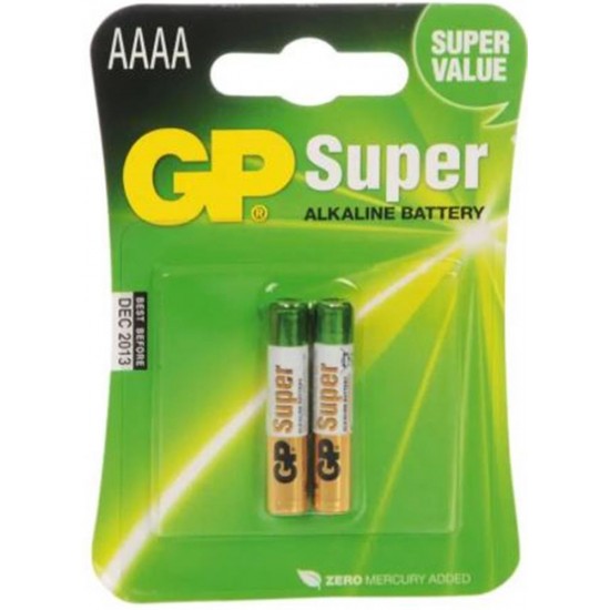 GP AAAA 25A Alkalin İncenin İncesi Pil 2'li Paket GP25A-U2