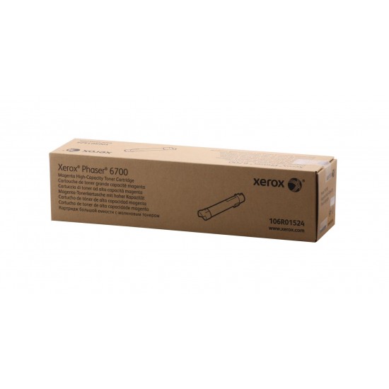 Xerox 106R01524 Phaser 6700 Yüksek Kapasite Magenta Kırmızı Toner 12.000 Sayfa