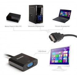 Dark DK-HD-AHDMIXVGA4 HDMI -  VGA Dönüştürücü