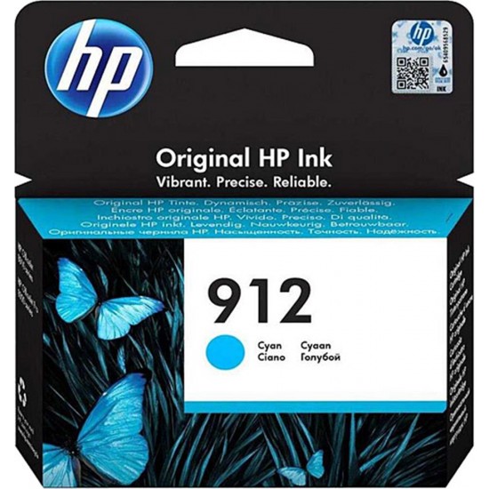 HP 912 Cyan Mavi Kartuş 3YL77A HP 912 Cyan Mavi Kartuş 3YL77A