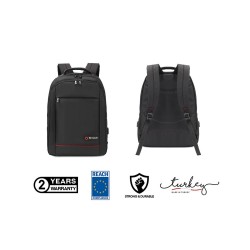Mack MCC-006 15.6" Office USB Girişli Notebook Sırt Çantası MAVİ