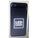 S-link IP-G2711 10000mAh Powerbank 2 Usb Port Siyah LCD+LED Gösterli  Pil Şarj Cihazı(Gizli Led)