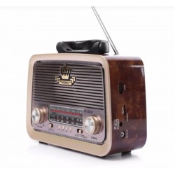 Everton RT-301 Bluetooth-USB-SD-FM Şarjlı  Nostaljik Radyo El Fenerli