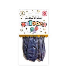 SÜSCÜ BALON 10LU PK PASTEL SİYAH