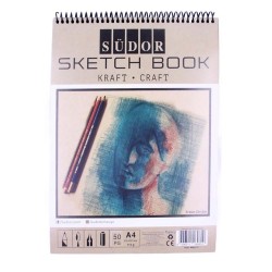SÜDOR MN22-4 A4 SPR KRAFT MONA LİSA ESKİZ DEF 115GR 50YP
