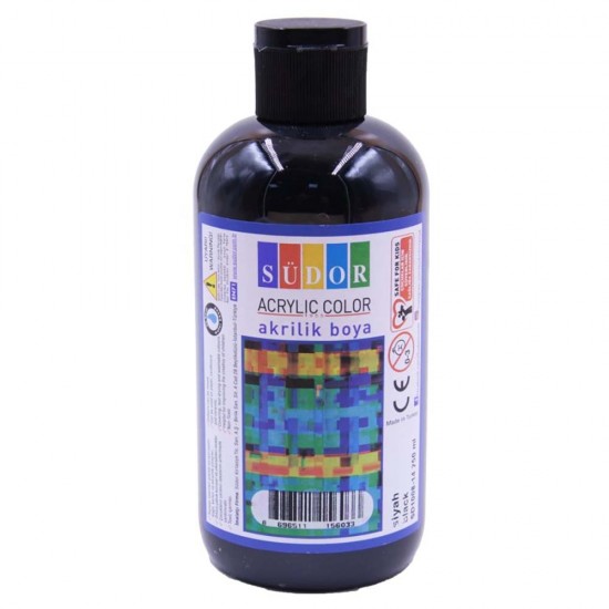 SÜDOR SD1008-14 AKRİLİK 250ML SİYAH