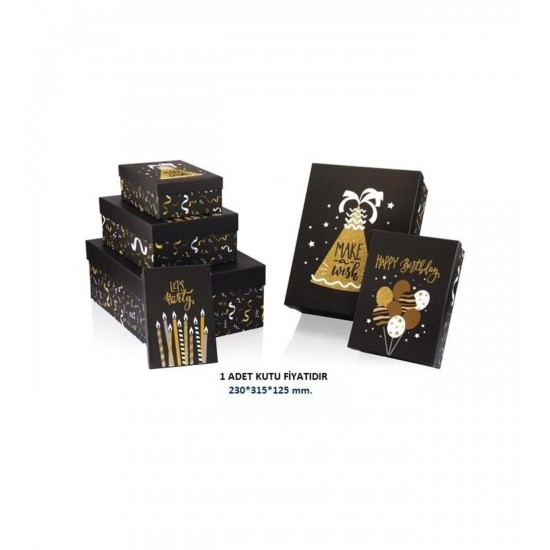 GIPTA BX2806 HİBA DİKDÖRTGEN 6LI KUTU SET