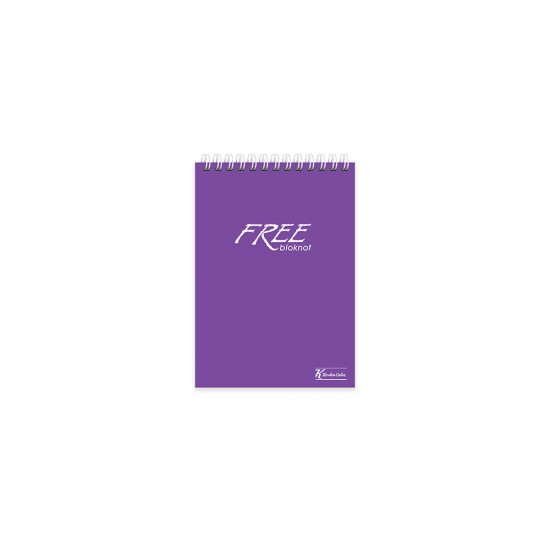 KESKİN 145201-99 BLOKNOT FREE OFFICE SPİRALLİ A6 80YP ÇİZGİLİ