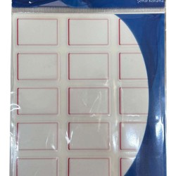 TANEX TNX-708 ŞEFFAF KORUMALI ETİKET 22X32 KIRMIZI
