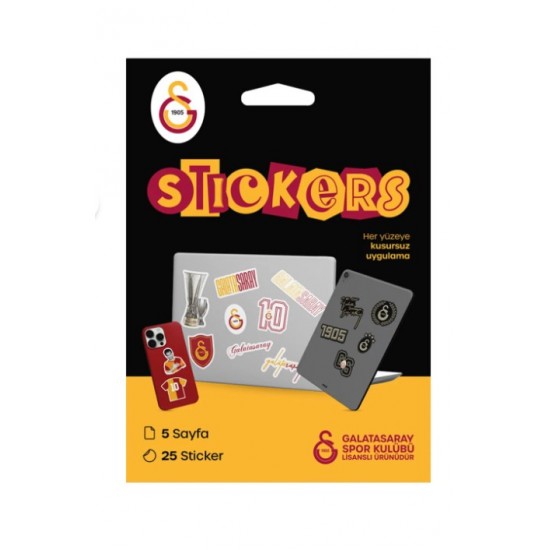 PİOLENT GSST24003 GALATASARAY SİYAH STİCKER