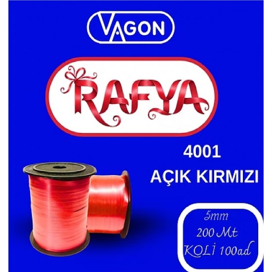 VAGON 4001 RAFYA 200M A.KIRMIZI