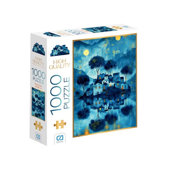 CA 7055 PUZZLE MAVİ EVLER 1000 PARÇA