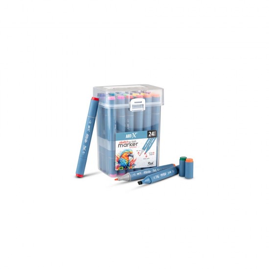 RİCH KLM-18047 ART-X SKETCH MARKÖR DUO 24LÜ SET