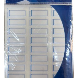 TANEX TNX-703 ŞEFFAF KORUMALI ETİKET 12X30 MAVİ