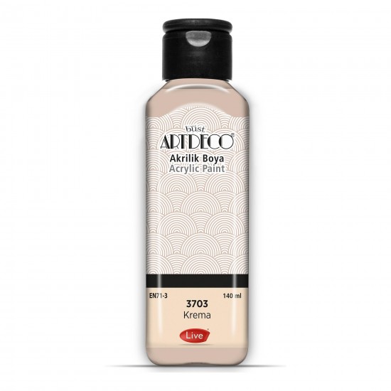 ARTDECO 070R-3703 AKRİLİK BOYA 140ML KREMA