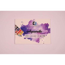 ALEX ALX-926 RESİM DEFTERİ SULUBOYA ART 35X50 SPİRALLİ 300GR 12YP