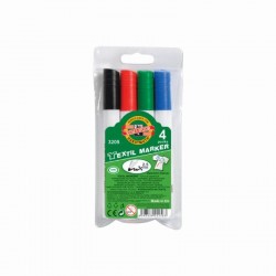 KOH-İ NOOR 3205 SD7732-05JD1TE TEXTİLE MARKÖR 4LÜ SET