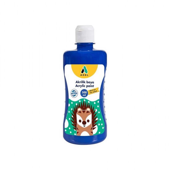 ADEL OKUL AKRİLİĞİ 500ML MAVİ 000020