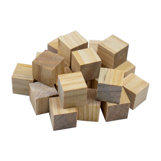 SÜDOR BS125 AHŞAP KÜP BLOK 20Lİ NATUREL