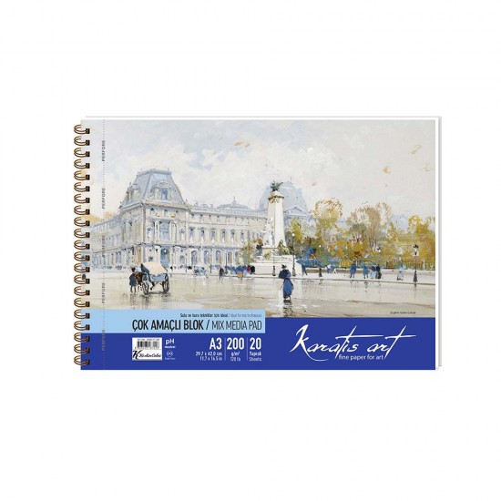 KESKİN 487006 KARATİS ART 200GR A3 RESİM KAĞIDI 50Lİ PAKET