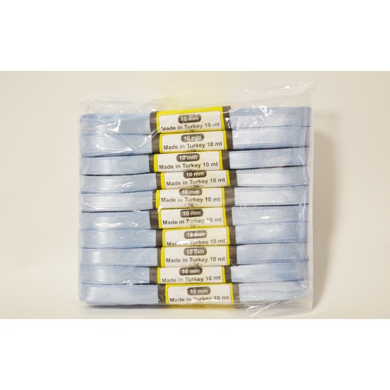 ORCA 1CM SATEN KURDELE 10M (10AD) AÇIK MAVİ