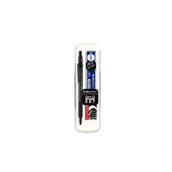 SCRİKSS GRAPH-X 3LÜ VERSATİL SET 07MM SİLGİ+MİN ANTRASİT