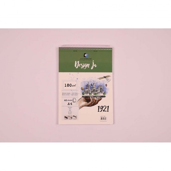 ALEX ALX-7860 RESİM DEFTERİ SPİRALLİ A4 180GR 40YP DESING JA