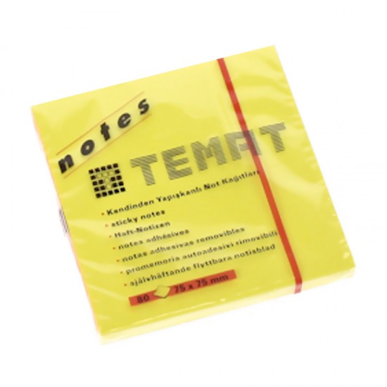 TEMAT 11515 YAP.NOT KAĞIDI 75X75 FOS SARI