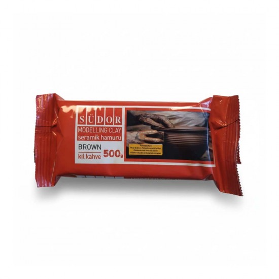 SÜDOR KİL262 SERAMİK KİL 500GR KAHVERENGİ