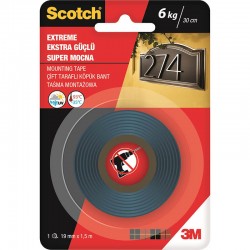 SCOTCH 4002 EXTRA GÜÇLÜ MONTAJ BANDI 19X1.5M 0048-7471-3
