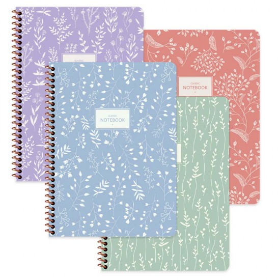 KESKİN 384951-99 A6 80YP ÇİZGİLİ SPR KRTN KPK PASTEL FLORA DEF