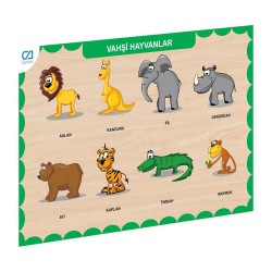 CA 3213 AHŞAP BUL-TAK VAHŞİ HAYVANLAR