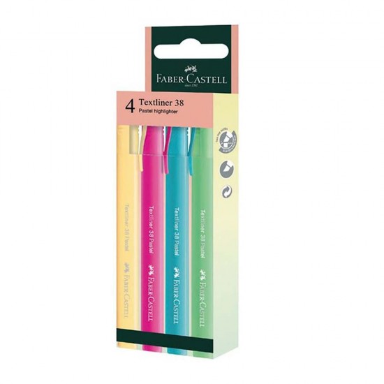 FABER FOSFORLU KALEM 38 PASTEL 4LÜ 158216