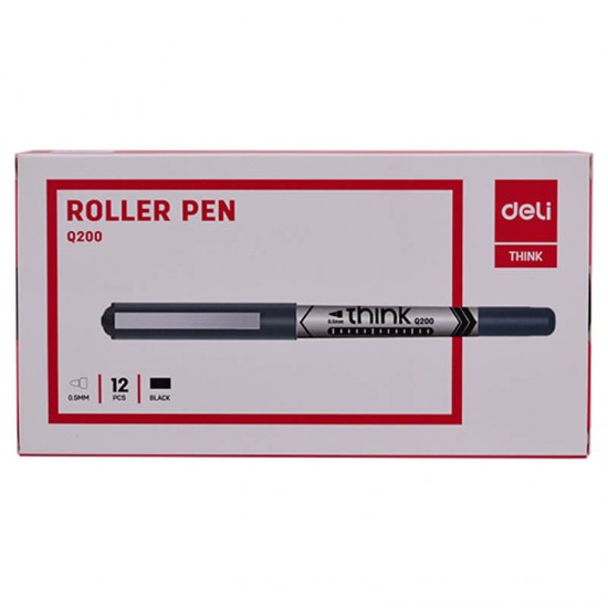 DELİ Q20020 ROLLER KALEM SİYAH 100019874