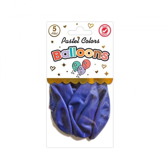 SÜSCÜ BALON 10LU PK PASTEL LACİVERT