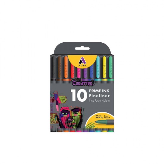ADEL PRİME INK FİNELİNER 10LU KLASİK 000102