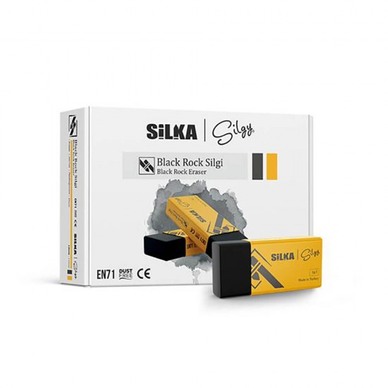 SİLKA ART-6 BLACK ROCK SİYAH SİLGİ 30LU KT
