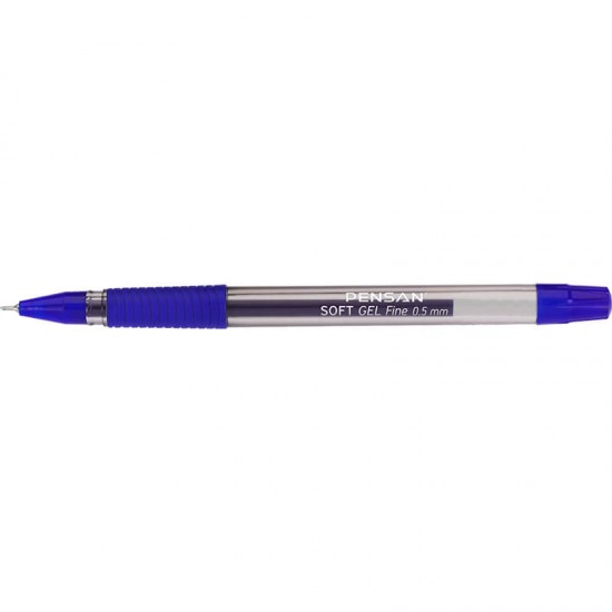 PENSAN 2420 SOFT GEL TÜKENMEZ KALEM 05MM MAVİ