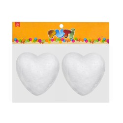 PUTİ 5015 STRAFOR KÖPÜK KALP 2Lİ 10CM