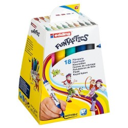 EDDİNG 14K1899 FUNTASTİCS KEÇE UÇLU KALEM KALIN 18Lİ KT
