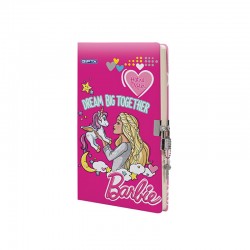 GIPTA 3432 HATIRA DEFTERİ KİLİTLİ 14X20 SERT KAPAK İP DKŞ BARBİE