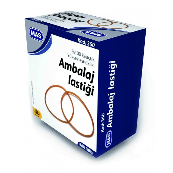 MAS 0360 PAKET LASTİĞİ MİDİ 200GR