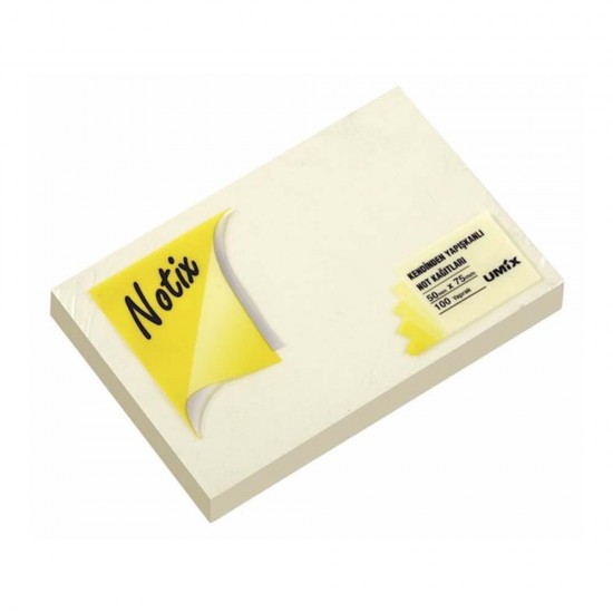 UMİX NOTİX PASTEL SARI 50X75 100YP