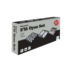 CA 1410 ÇANTALI MANYETİK 3LÜ OYUN SETİ